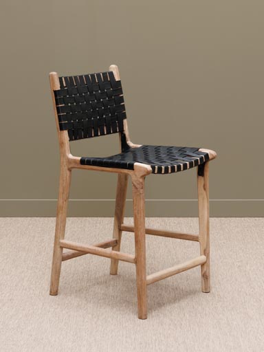 Leather braided bar chair Mixing