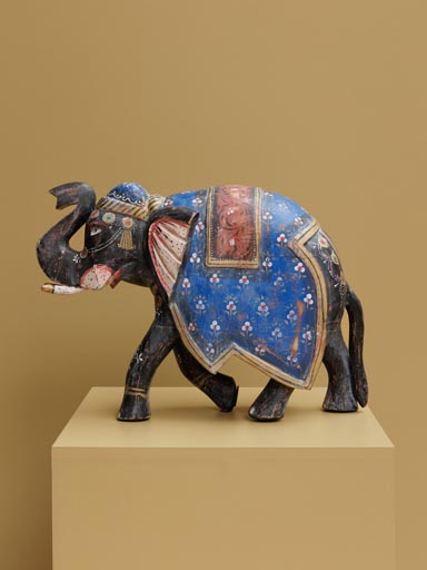 Wooden paint elephant Célèbes