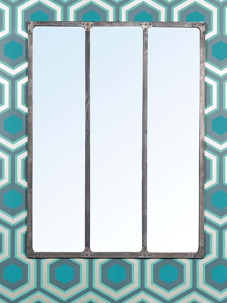 Specchio d'atelier in metallo - 1
