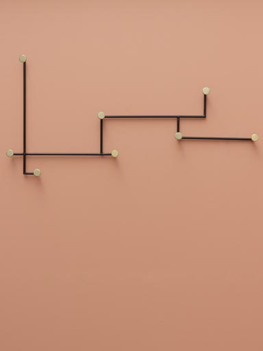 Iron wall coat rack Trajectory