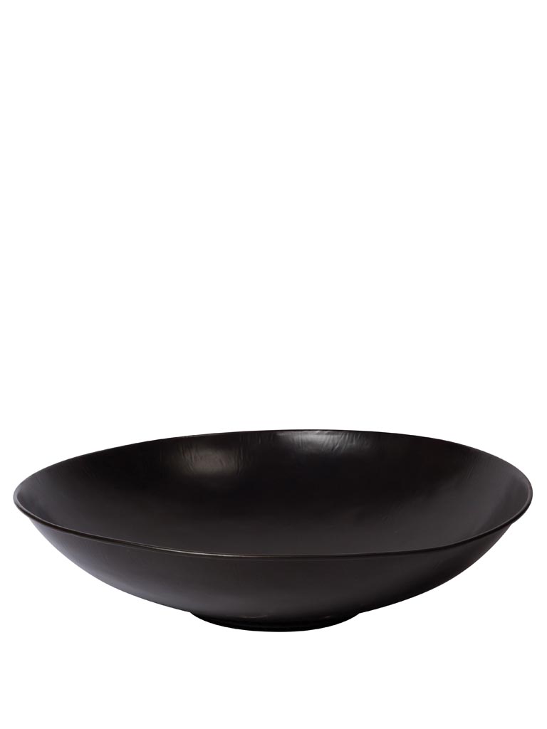 Extra lage round iron decorative bowl - 2