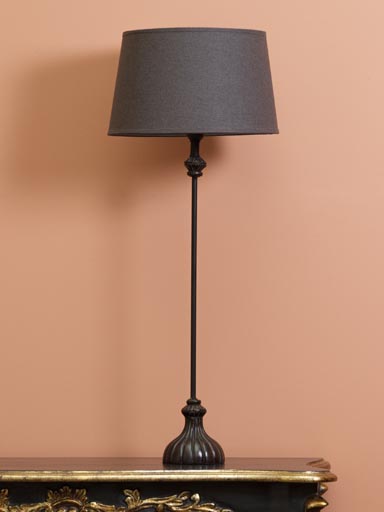 Lampe à poser Tige tulipe (Abat-jour inclus)