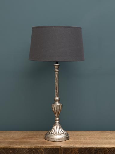 Lamp antique silvar Oria (40) classic shade (Lampshade included)