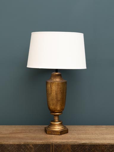 Lamp gold urn Reina (40) classic shade (Lampshade included)