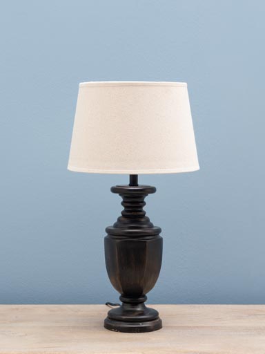Brown patina lamp Lizzie (25) classic shade (Lampshade included)