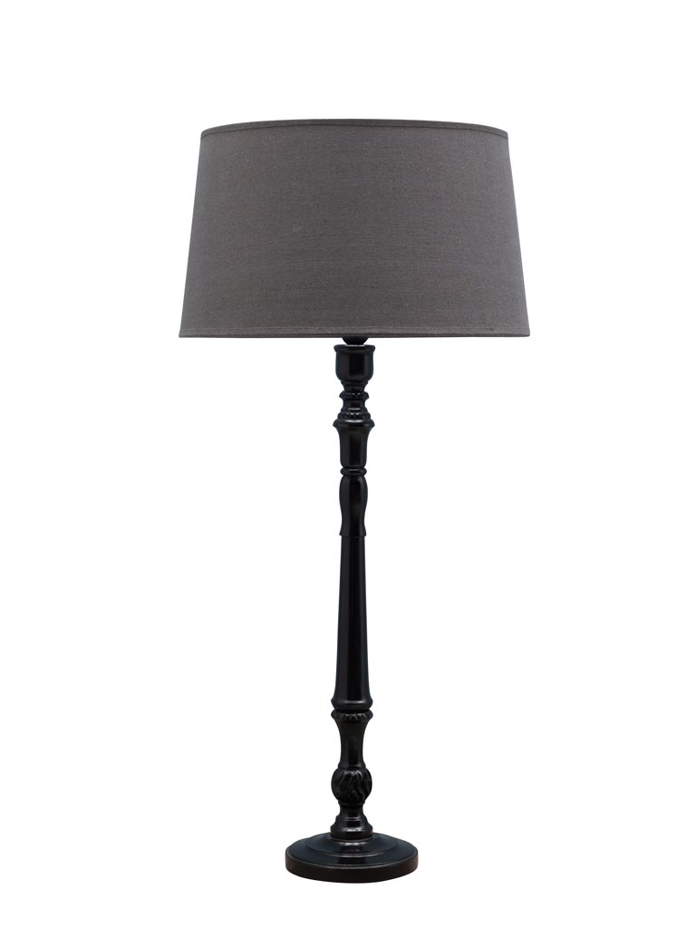 Table lamp black Kelsey (Lampshade included) - 2