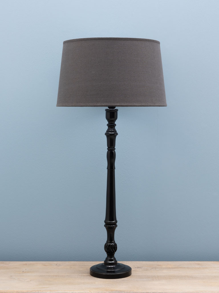 Table lamp black Kelsey (Lampshade included) - 1