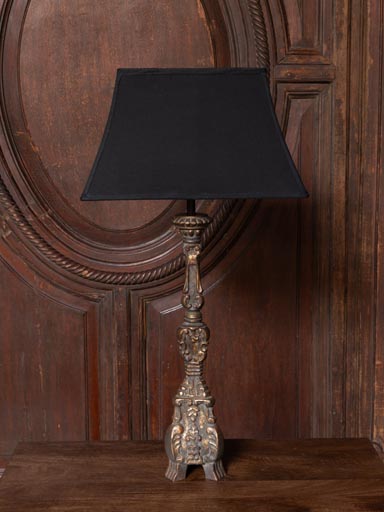 Lamp Beaussant with black shade