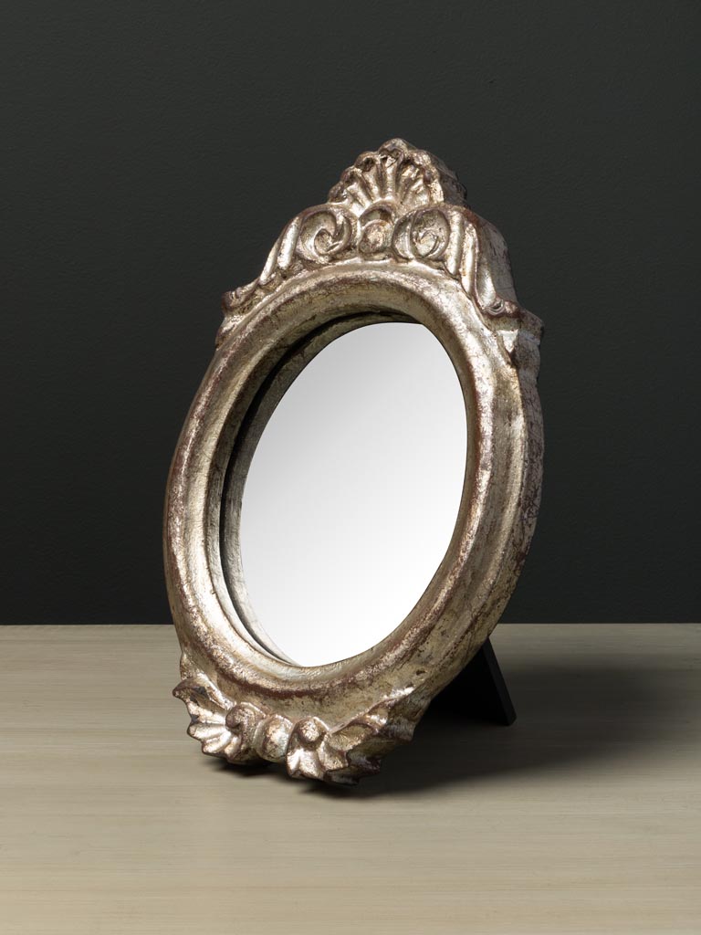 Miroir patine argentée Alma - 1