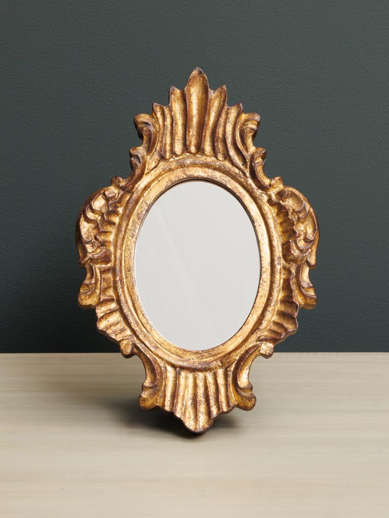 Miroir à poser patine dorée Armina - 3
