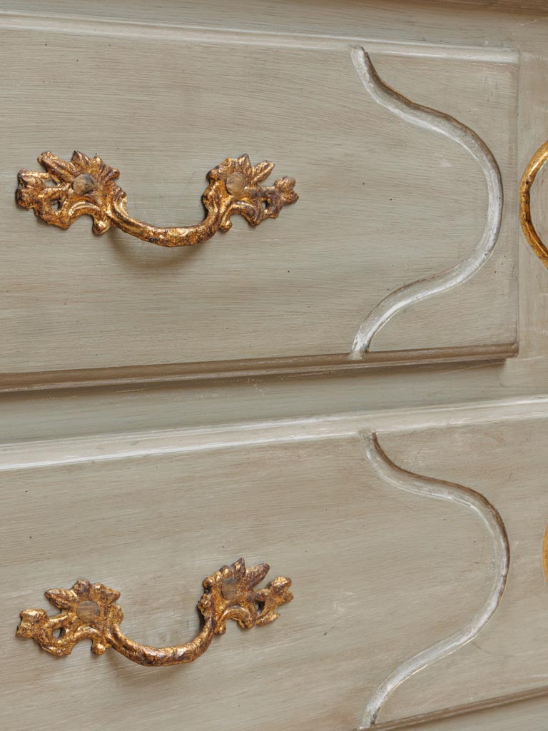 Green and gold chest 4 drawers Florinda - 8