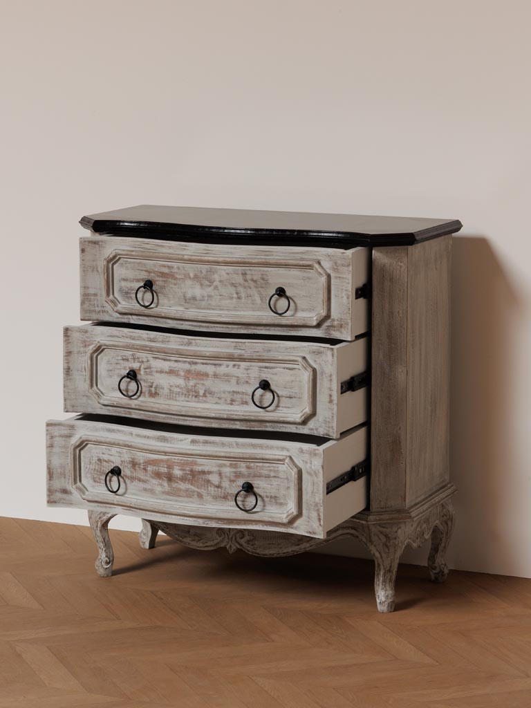 Commode 3 tiroirs Antique - 3