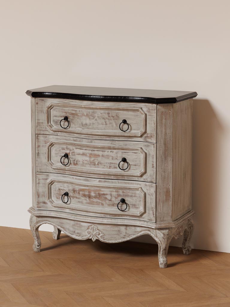 Commode 3 tiroirs Antique - 4