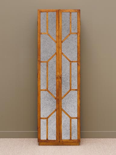 Armoire avec portes miroir antique