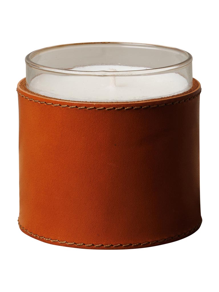 Candle in leather case - 2