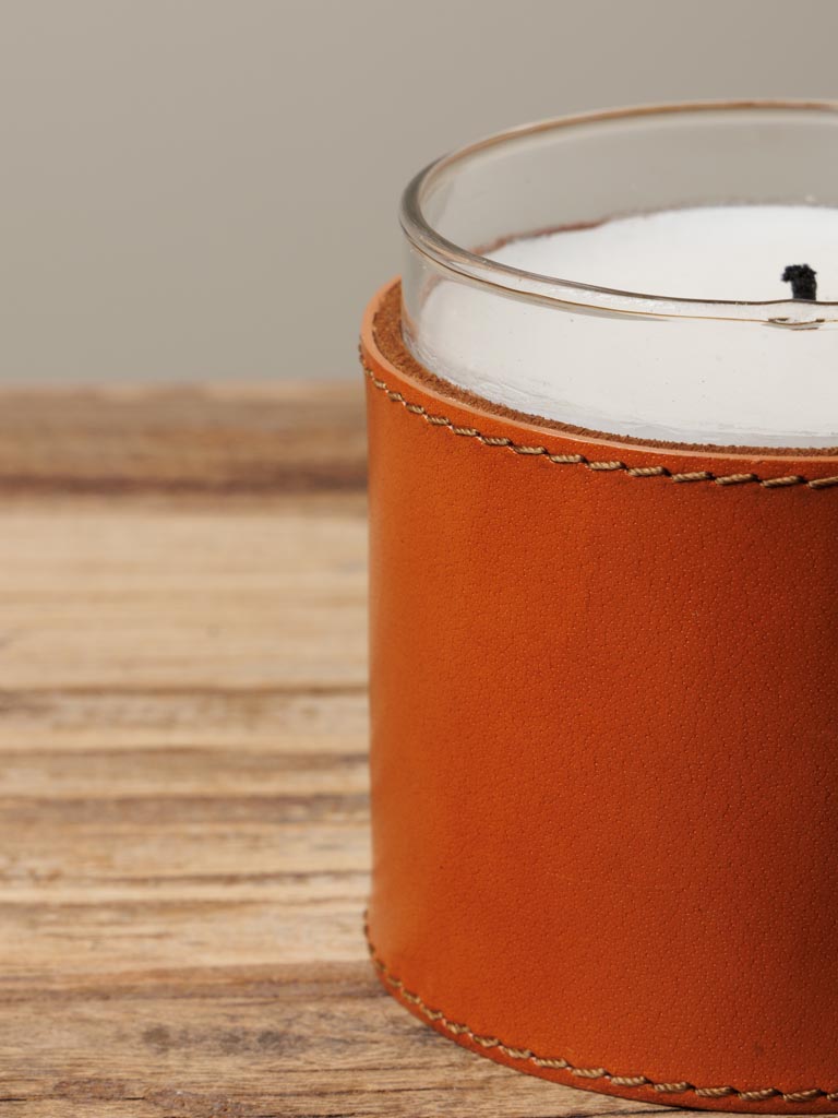 Candle in leather case - 4