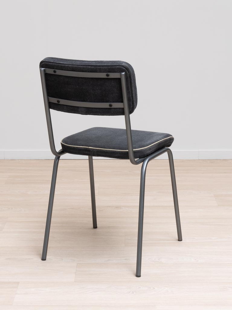 Chaise noire Fairmont - 3