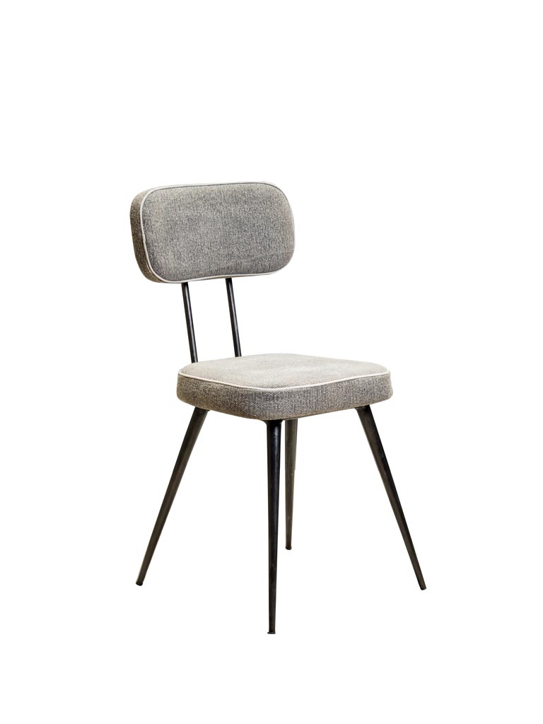 Chair stonewashed grey Fairfax - 2