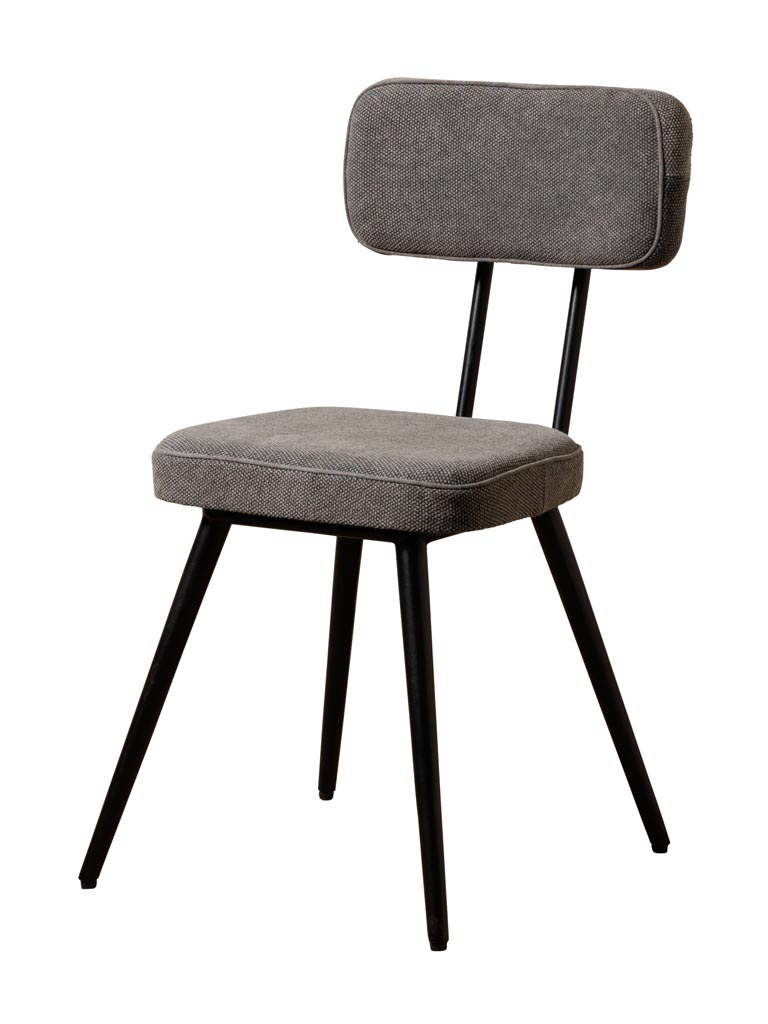 Chair stonewashed grey Fairfax - 2