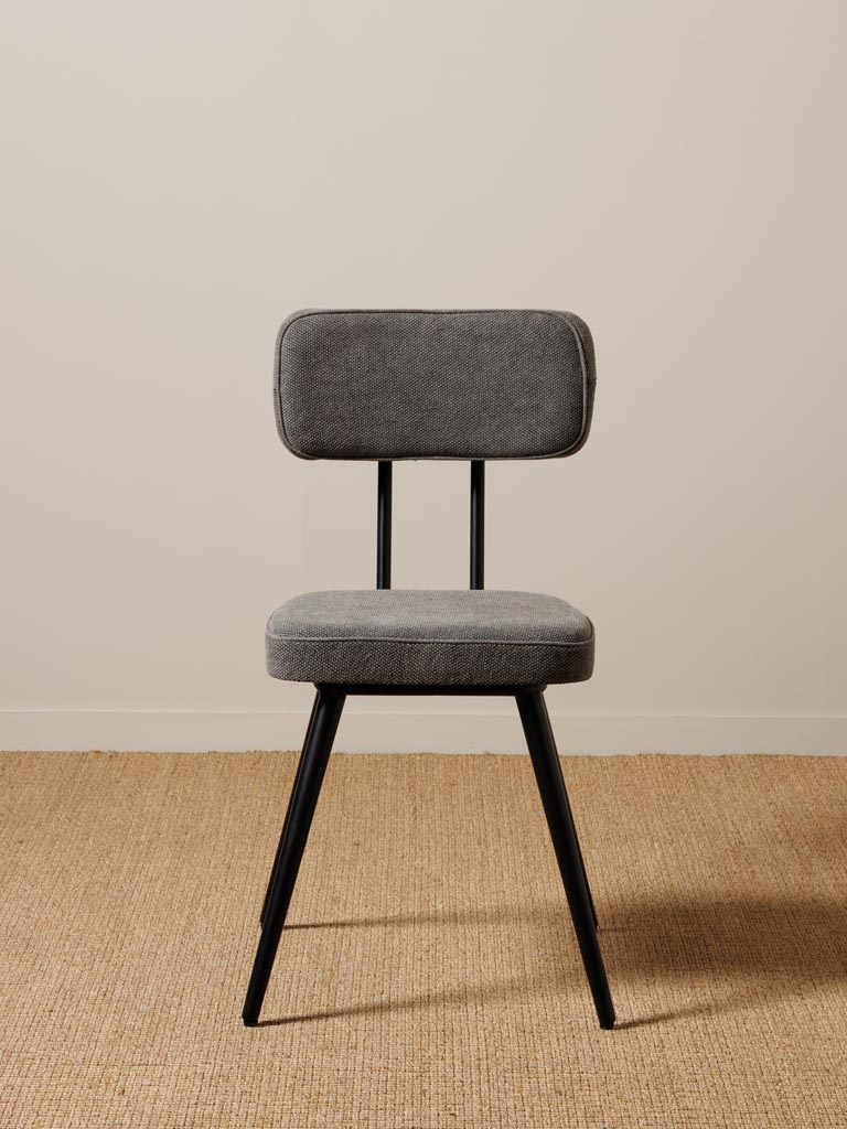 Chaise stonewashed grise Fairfax - 3