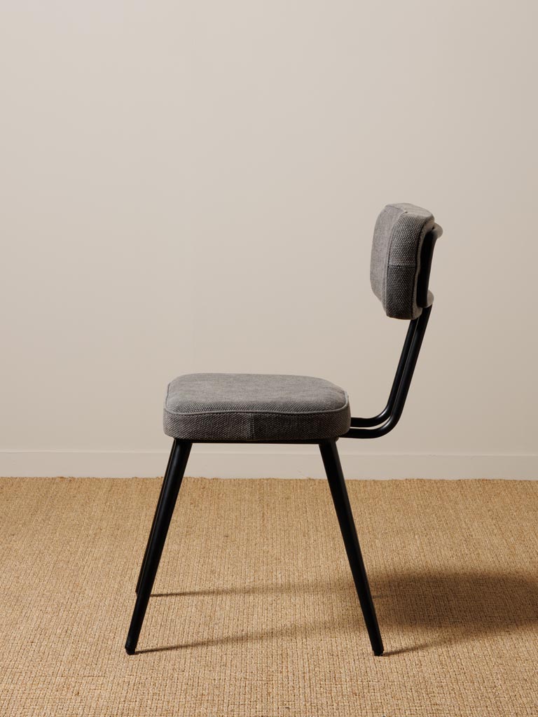 Chaise stonewashed grise Fairfax - 5