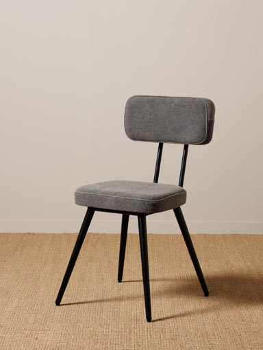 Chair stonewashed grey Fairfax