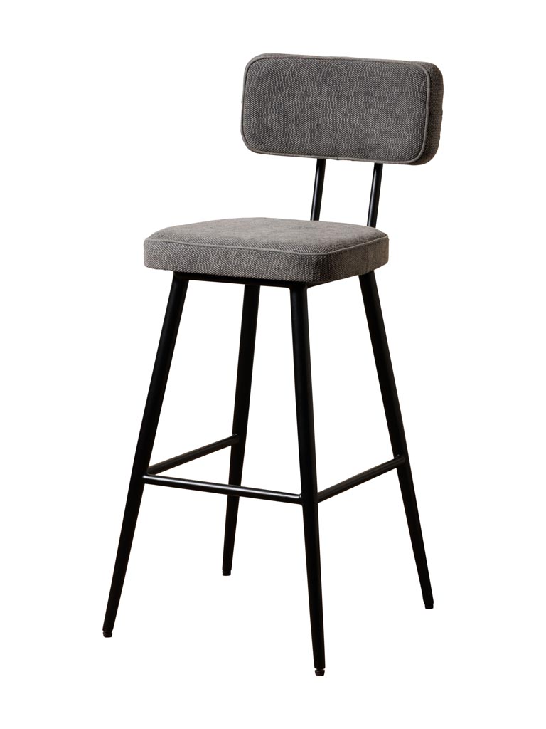 Bar chair stonewashed grey Fairfax - 2