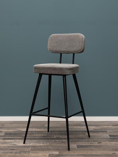 Bar chair stonewashed grey Fairfax