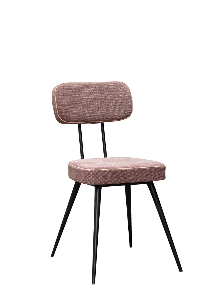 Chair stonewashed burgundy Fairfax - 2