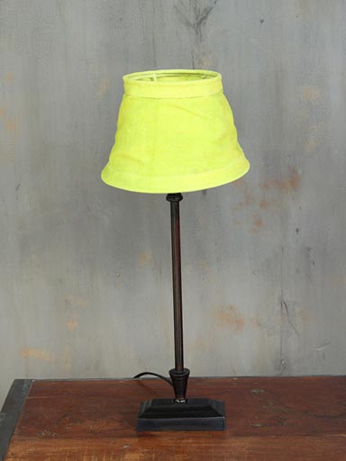Cyl. shade anise green canvas (25) E14