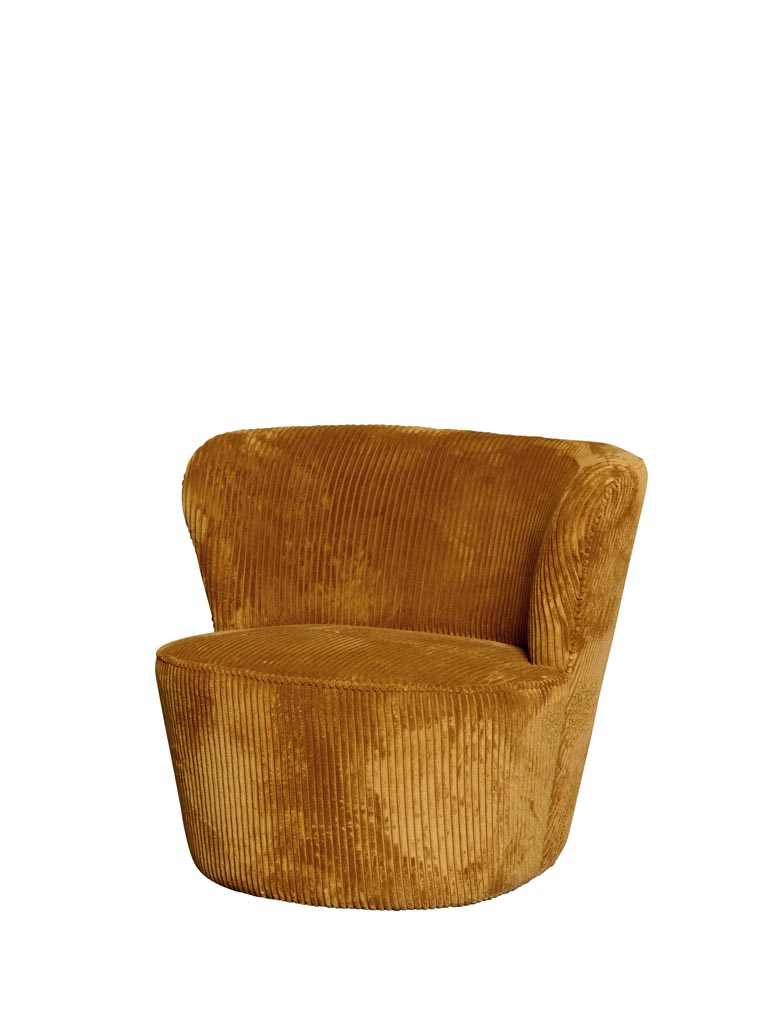 Fauteuil caramel Dandy - 2