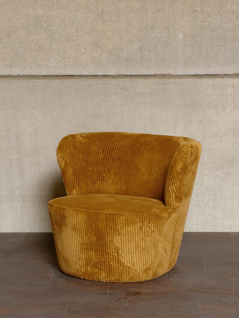 Armchair caramel Dandy - 1