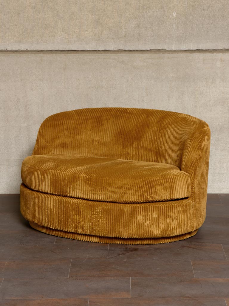Small sofa caramel Dandy - 1