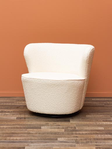 Fauteuil rotatif bouclé Annapurna