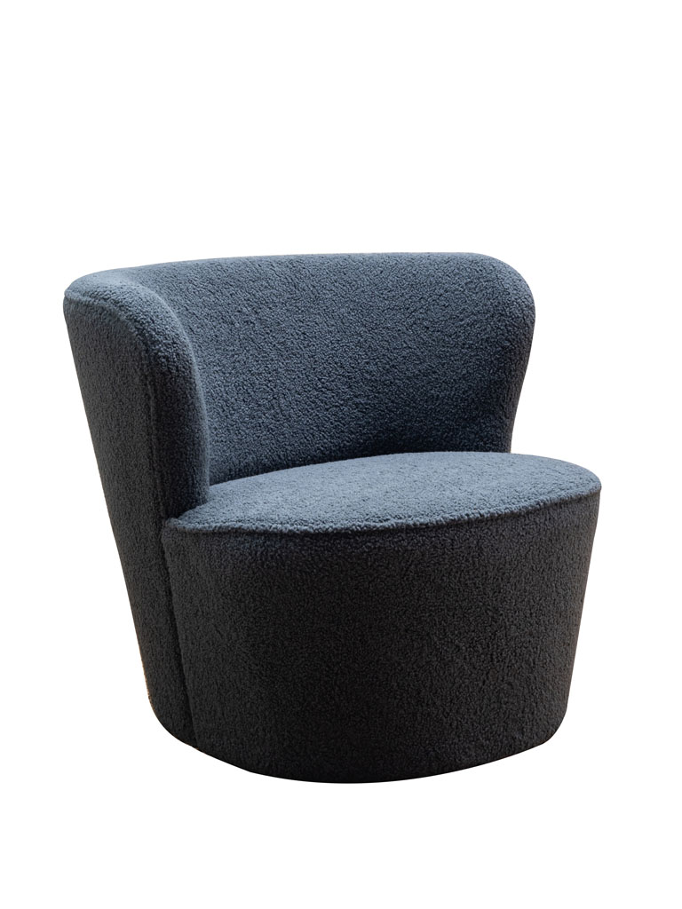 Armchair blue curl Teddy - 2