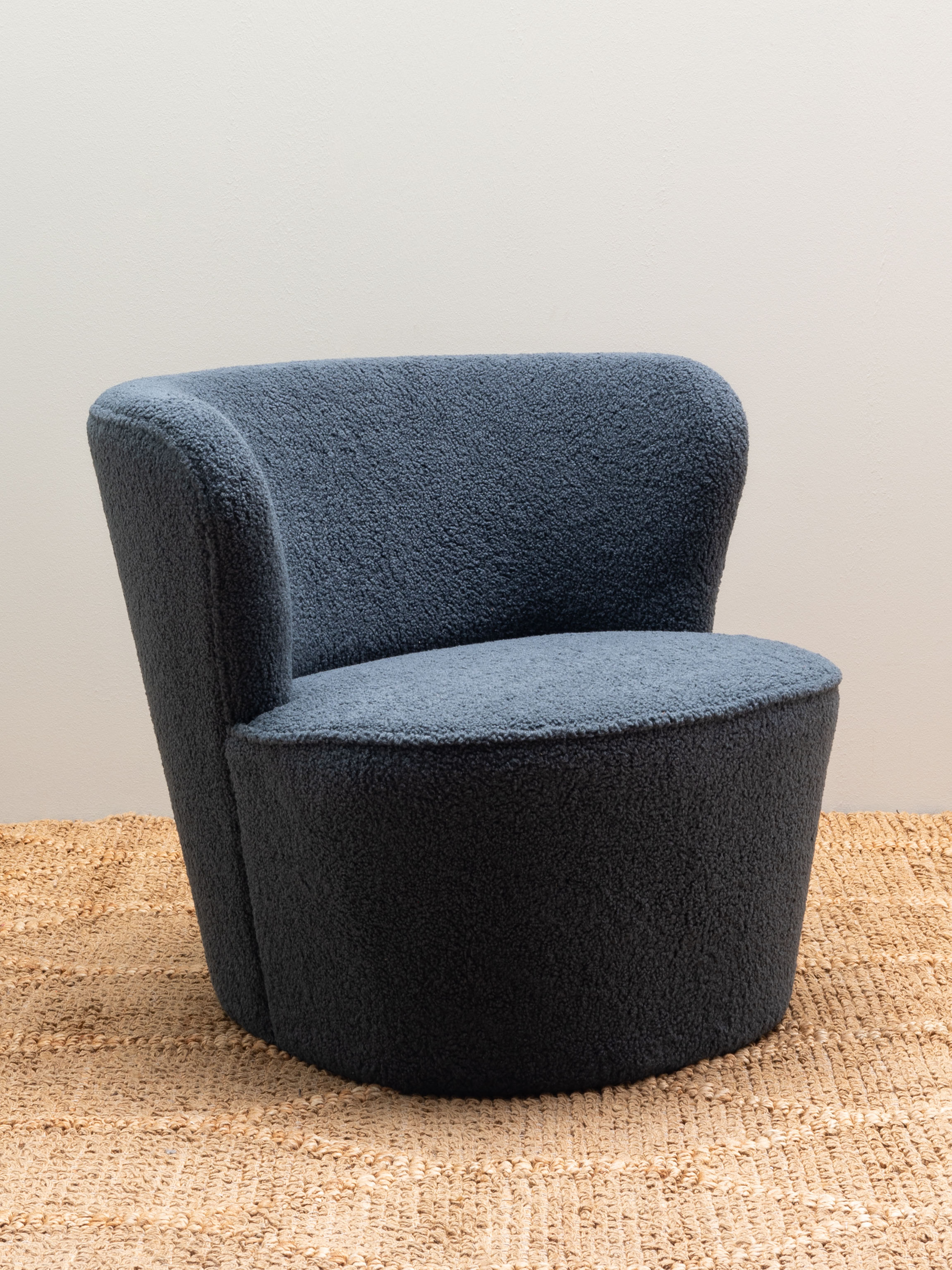 Fauteuil bouclette bleue Teddy - 1