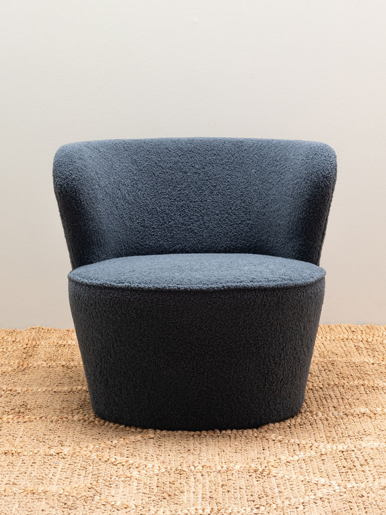 Fauteuil bouclette bleue Teddy - 3