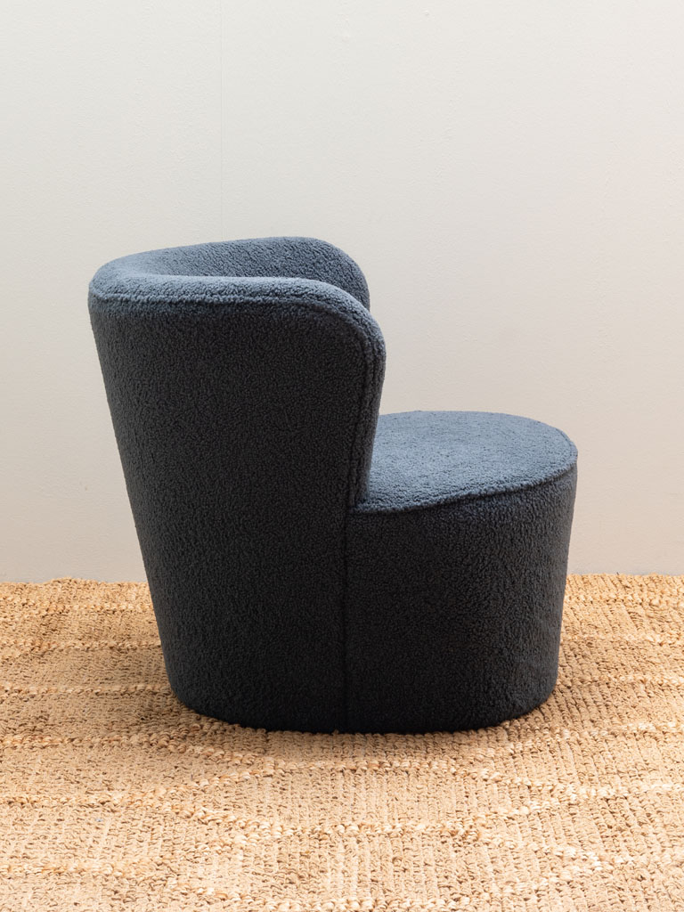 Fauteuil bouclette bleue Teddy - 5