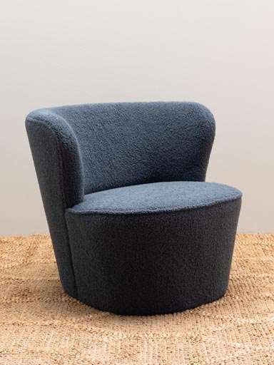 Fauteuil bouclette bleue Teddy