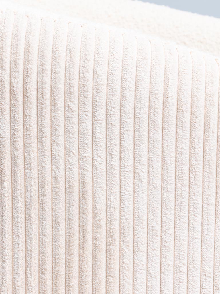 White armchair cord & curly Bianco - 3