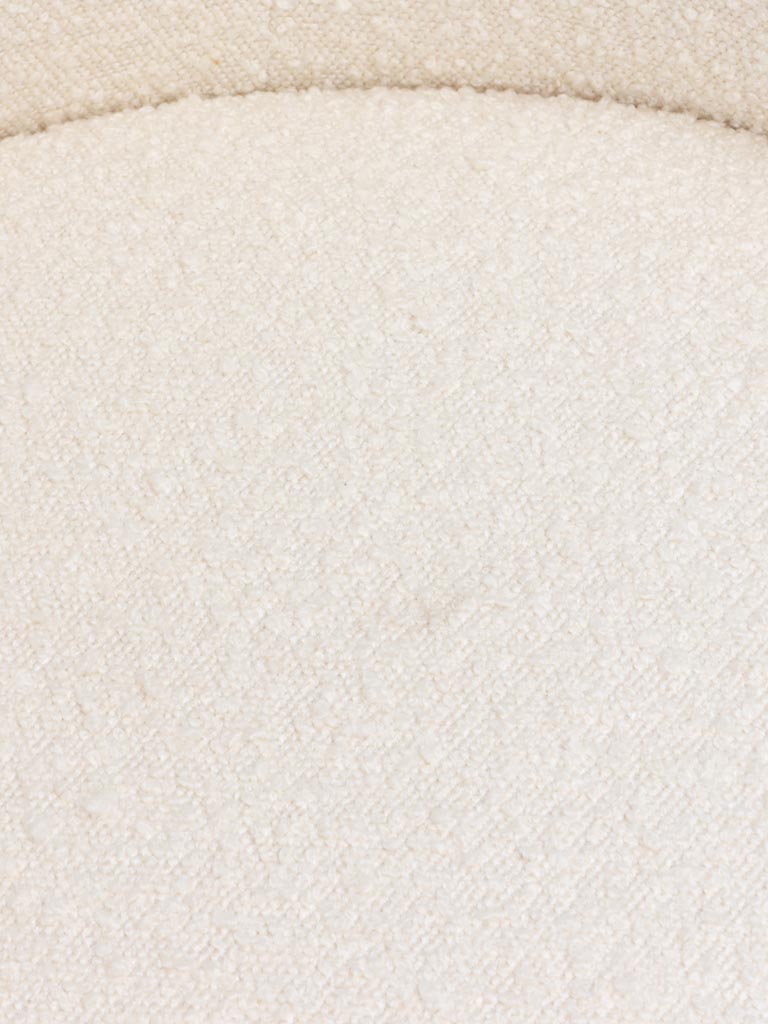 White armchair cord & curly Bianco - 8