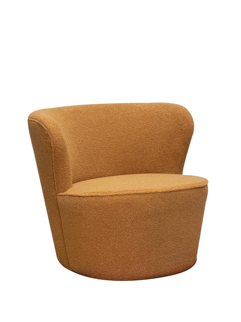 Armchair ochre curl Teddy - 2
