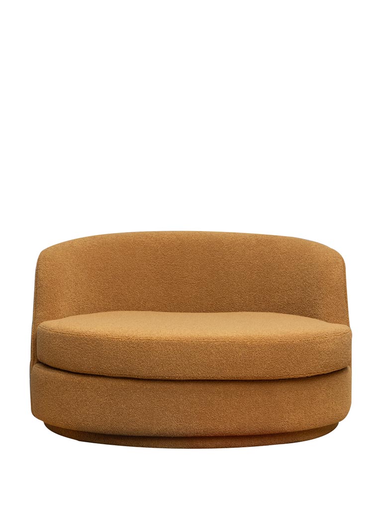 Small sofa ochre curl Teddy - 3