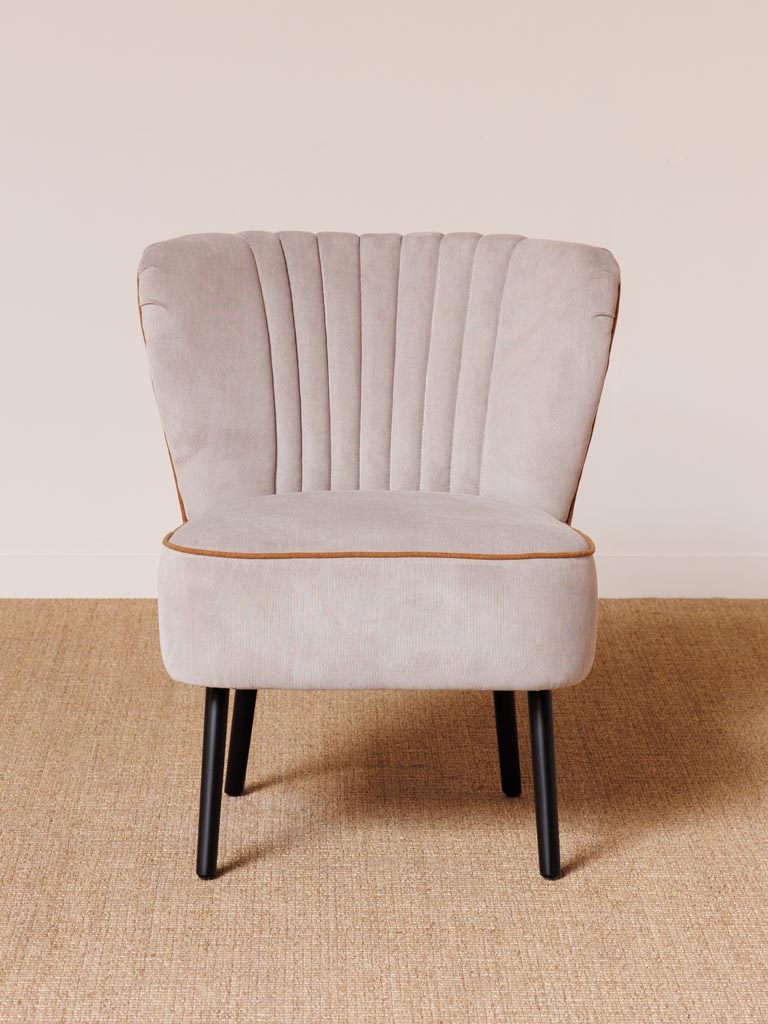 Fauteuil gris clair Horner Fantaisie - 3