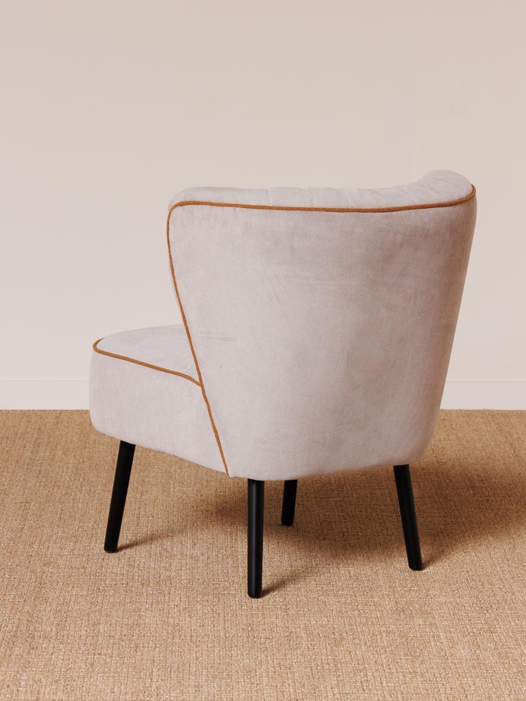 Fauteuil gris clair Horner Fantaisie - 4