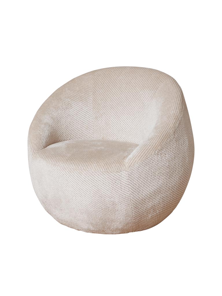 Fauteuil arrondi  Gelato Vanille - 2