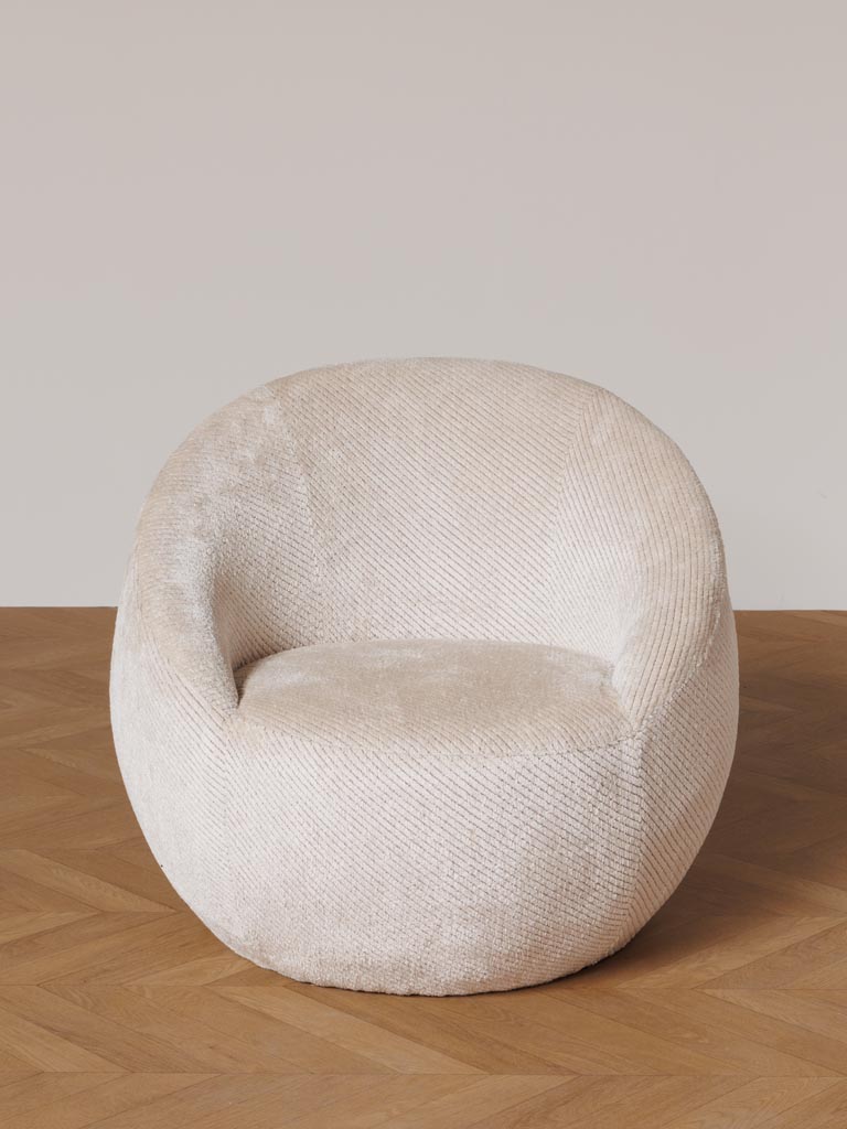 Fauteuil arrondi  Gelato Vanille - 3