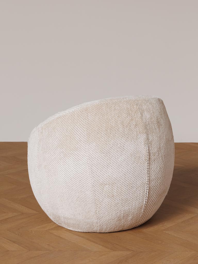 Fauteuil arrondi  Gelato Vanille - 4