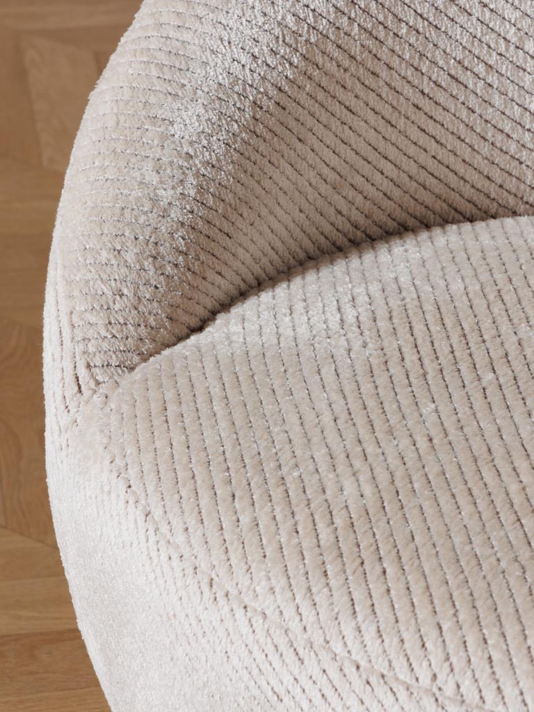 Fauteuil arrondi  Gelato Vanille - 6