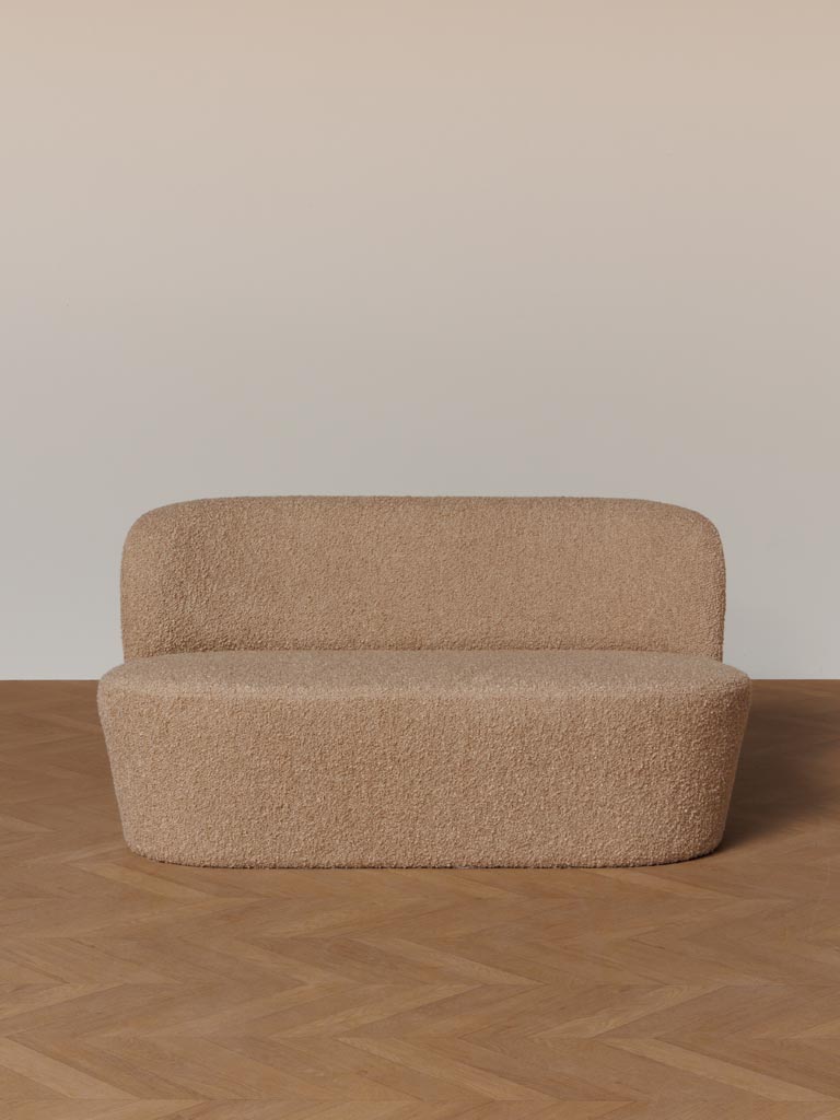 Beige sofa 2 seaters Birman - 1